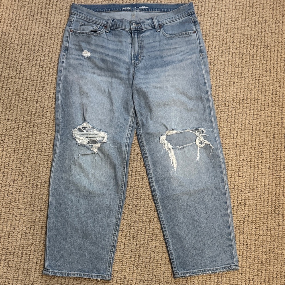 Old Navy Mid-Rise Boyfriend Loose Jeans